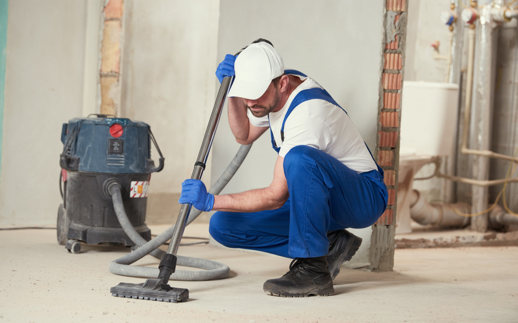 Cleaning Service. Dust Removal With Vacuum Cleaner
