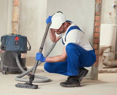 Cleaning Service. Dust Removal With Vacuum Cleaner