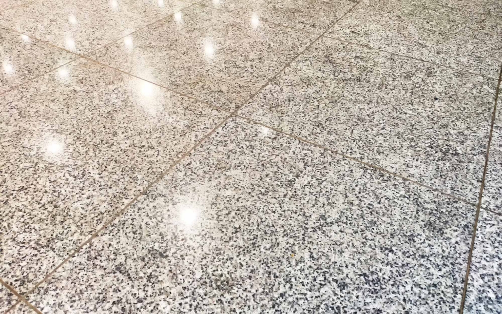 Close Up View Of Clean And Waxed Tile