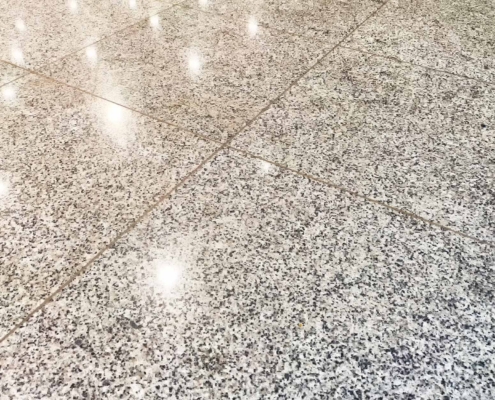 Close Up View Of Clean And Waxed Tile